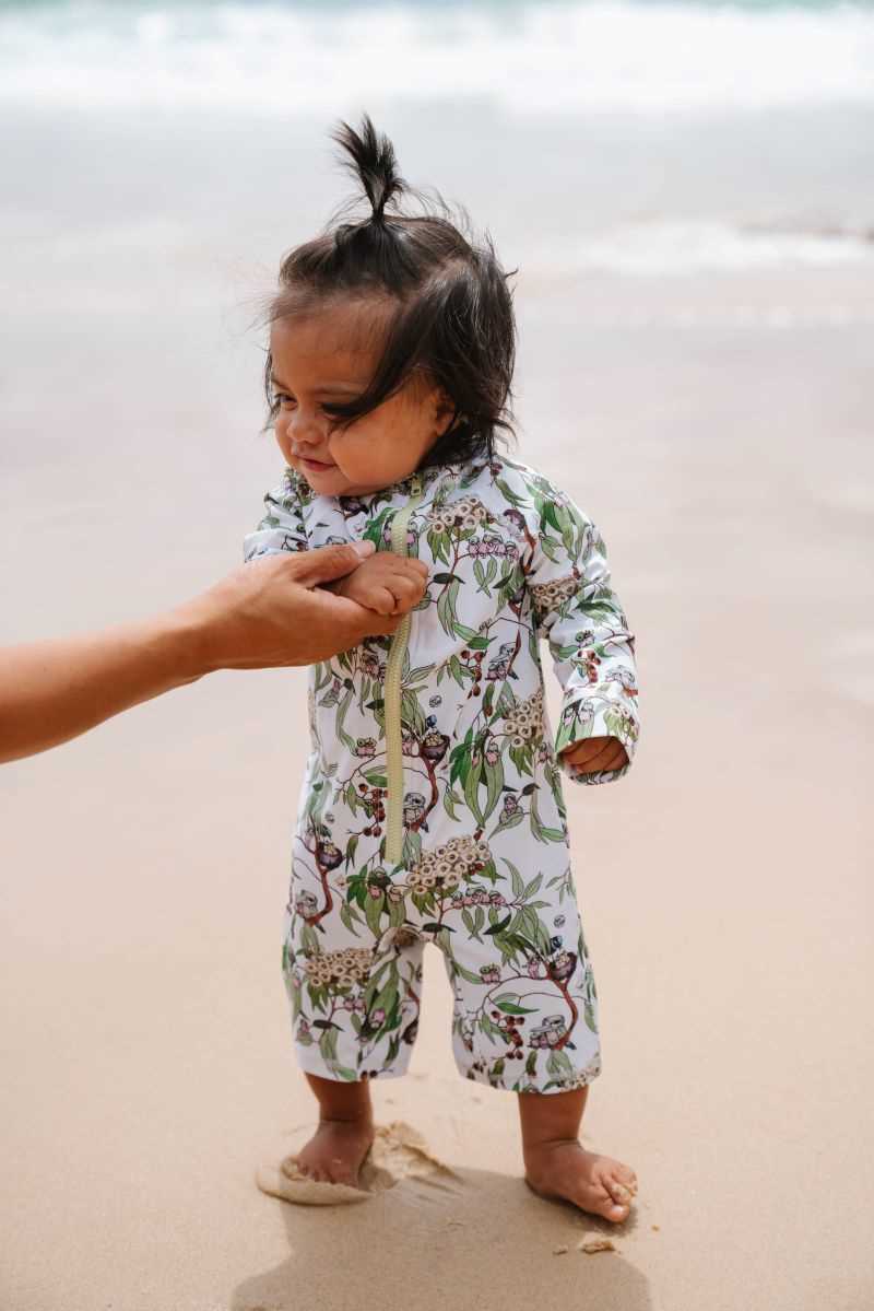 Walnut Melbourne May Gibbs Pippie Long Sleeve Swimsuit - Gumnuts
